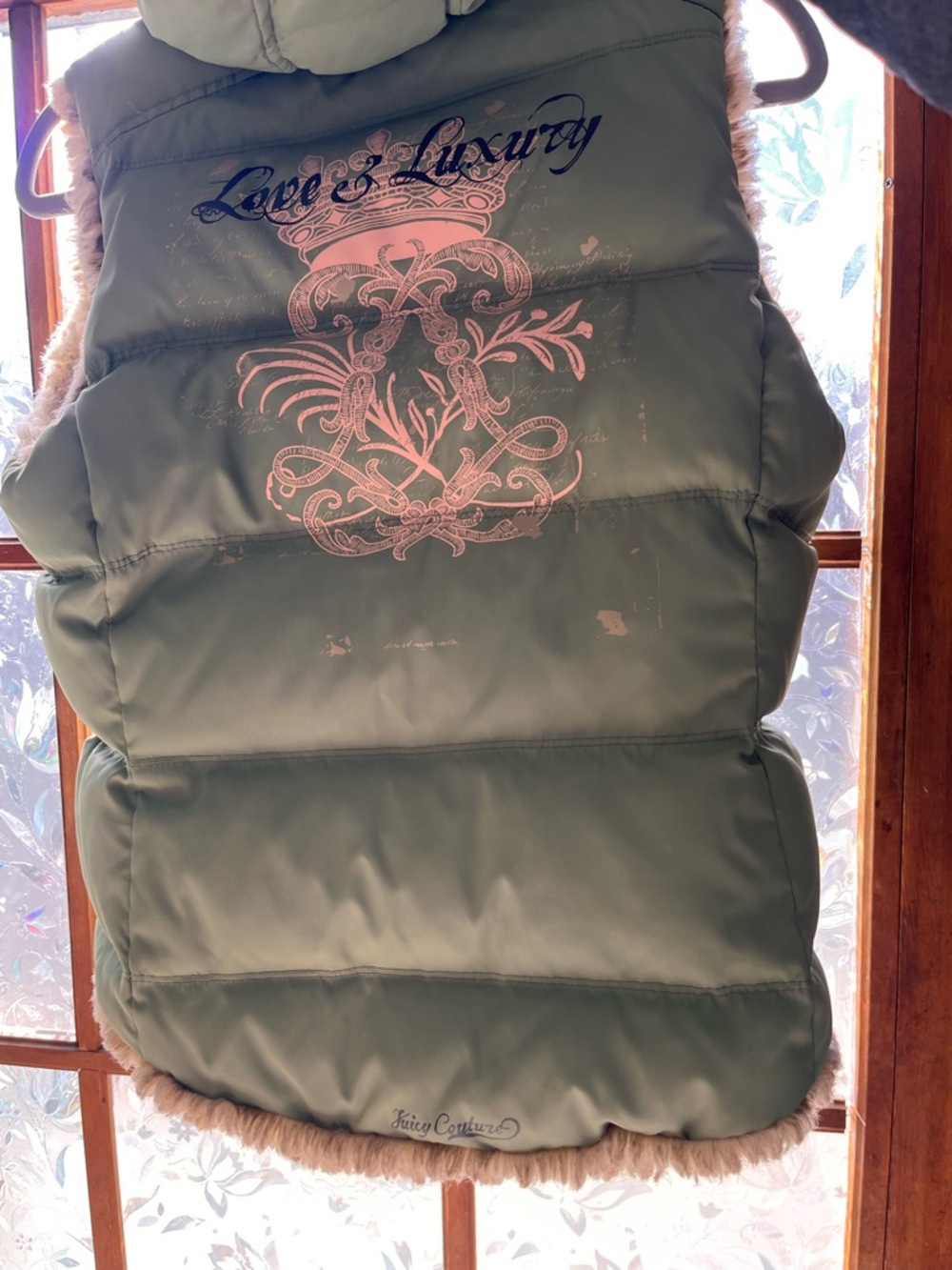 Juicy Couture reversible puffer vest